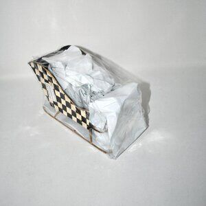 Mackenzie Childs Courtly Check Tin Sleigh MEDIUM #35516-1154 NWT Oh, what fun it